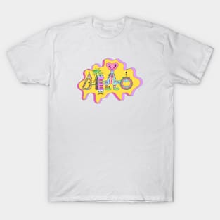 HELLO Fun Detailed Colourful Trippy Unique Design T-Shirt